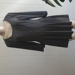 Max Studio Polka Dot Dress Large
